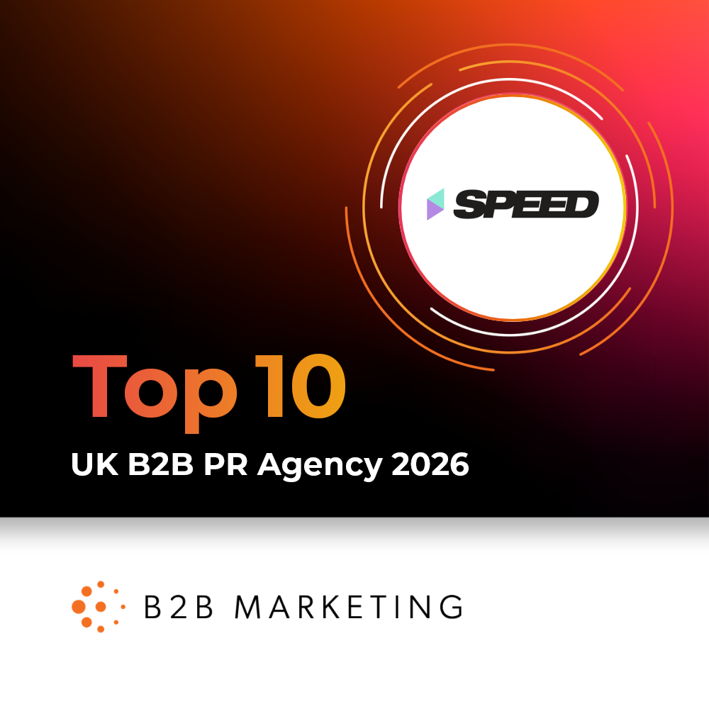 Speed named a top 10 B2B PR agency in the 2026 benchmarking report
